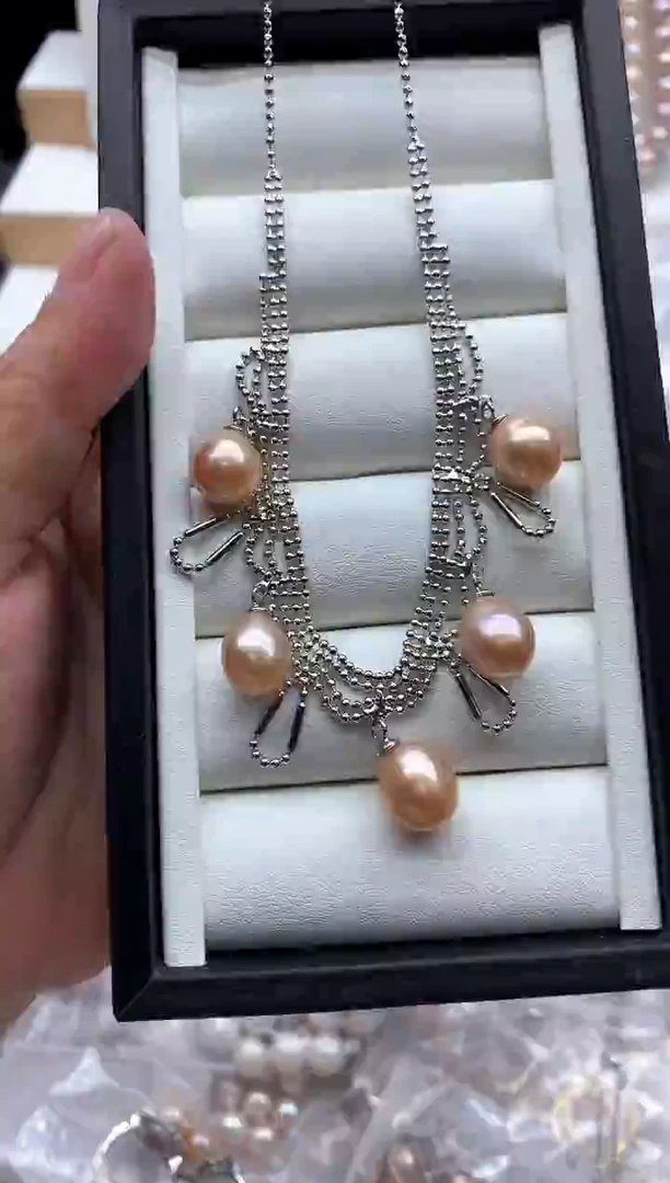套链合金淡水珍珠多样性发其一，非无暇