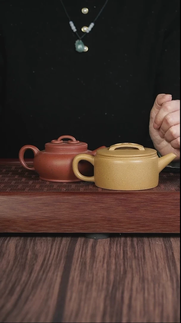 【闪购商品】紫砂茶壶XLL 双圈 老朱泥+汉瓦 黄金段