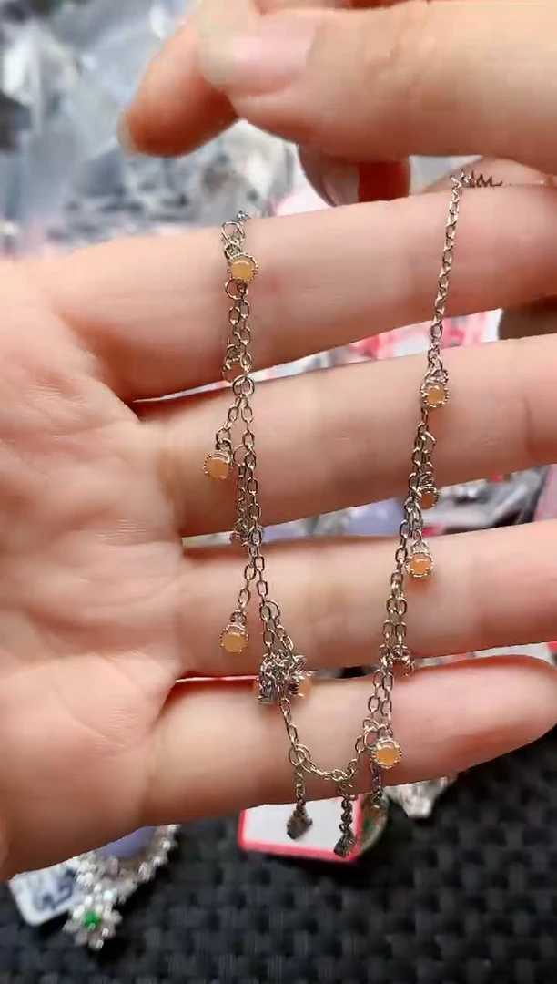 银S925镶嵌戒指翡翠天然A货缅甸翡翠