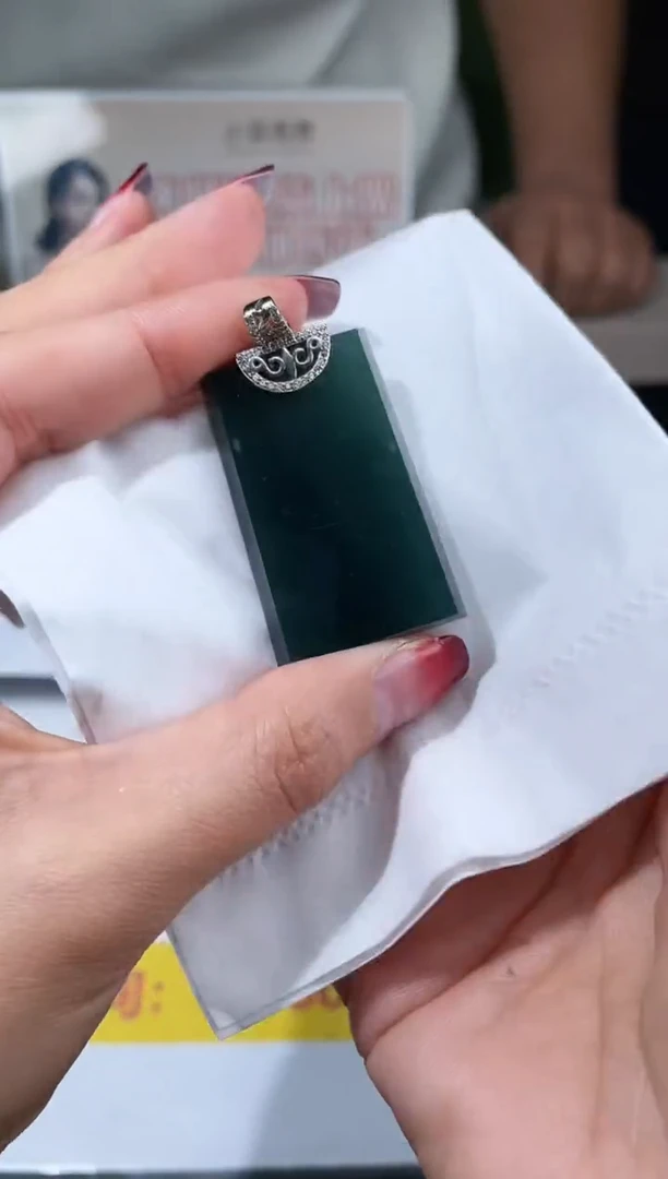 【闪购商品】定制翡翠银S925镶嵌不退不换CMH1件-A