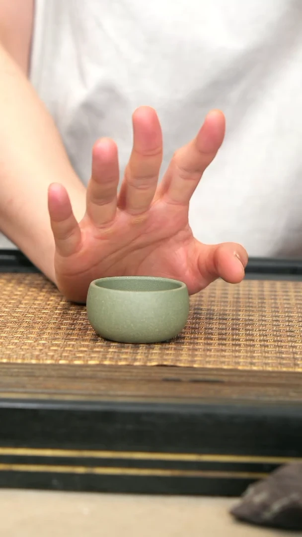 茶壶紫砂3《豆青小杯》豆青泥