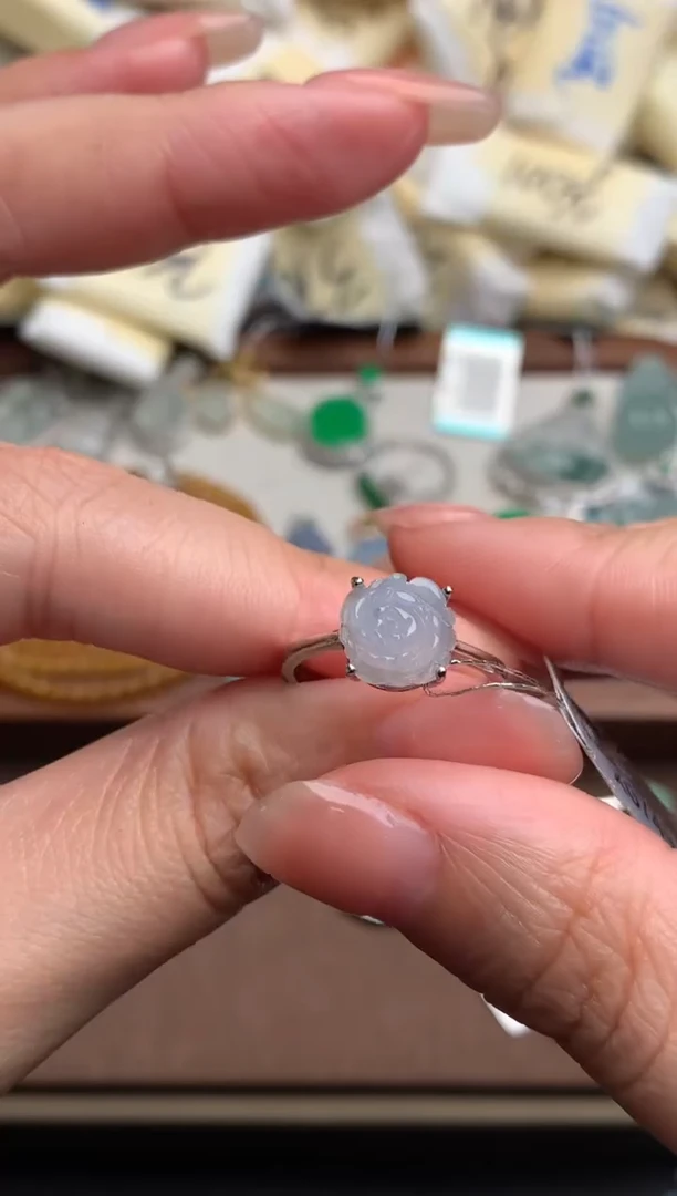 银S925镶嵌挂件翡翠一