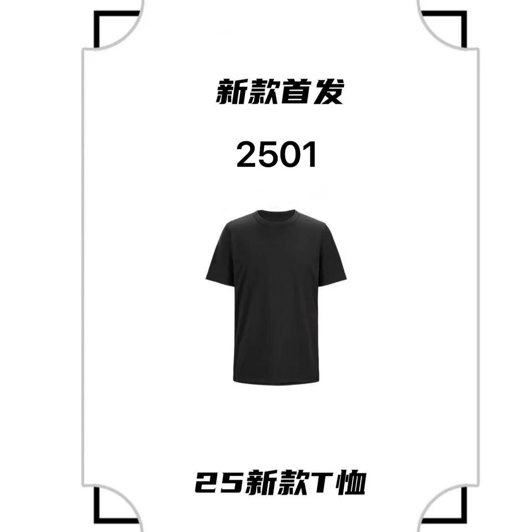 男士休闲春夏圆领刺绣2501-