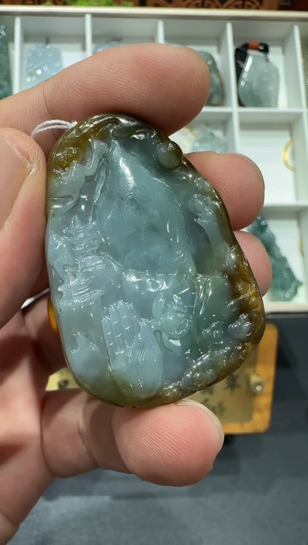 未镶嵌挂件翡翠A货翡翠多样性孤品