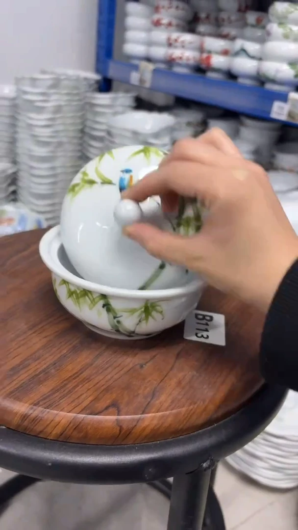 景德镇手绘釉中彩（食品级）炖盅