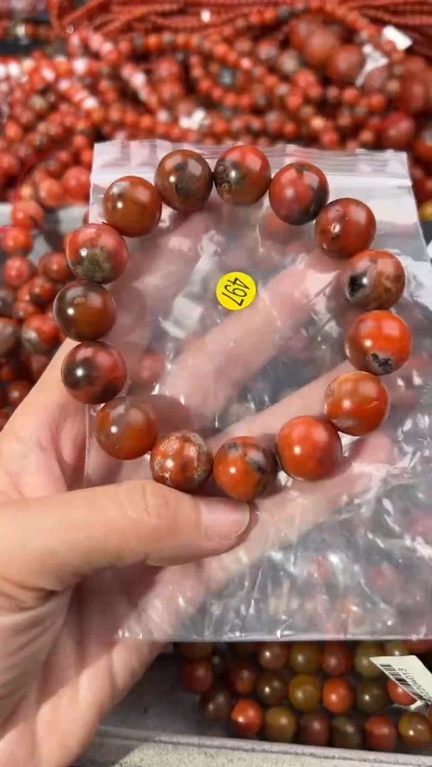 南红玛瑙手串未镶嵌15+