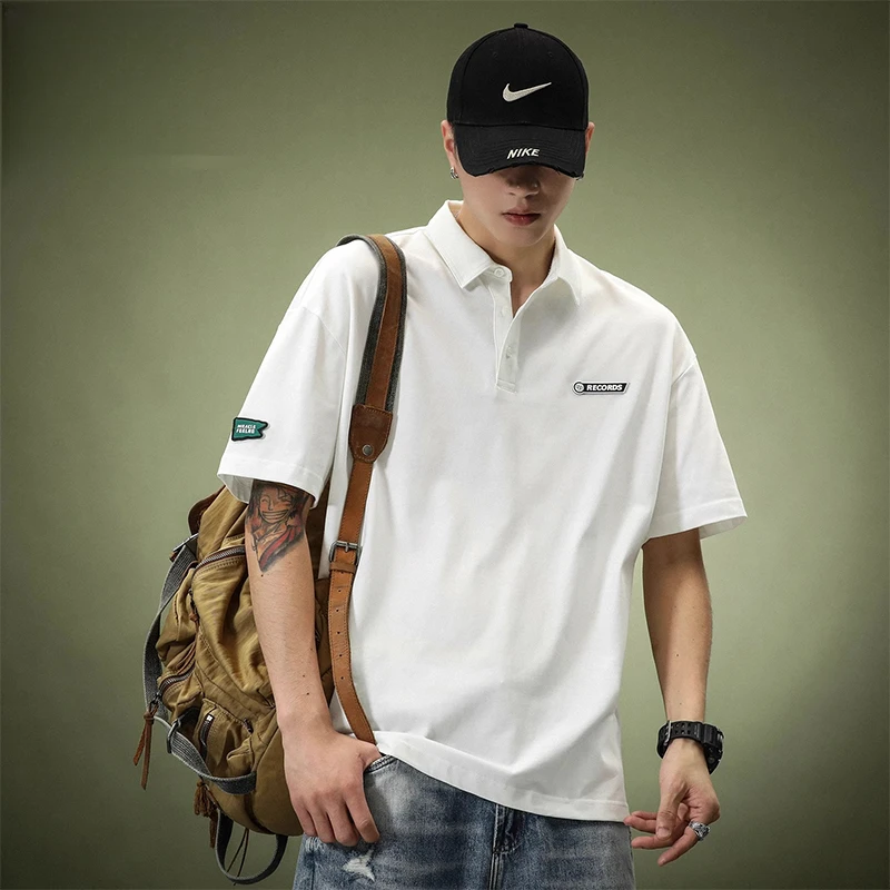 ZE-327潮牌男士短袖POLO衫夏季薄款宽松美式休闲T恤男