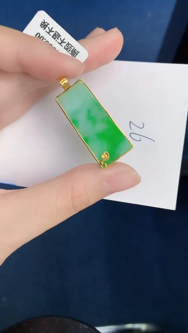 【闪购商品】翡翠颈饰18K金镶嵌000000000