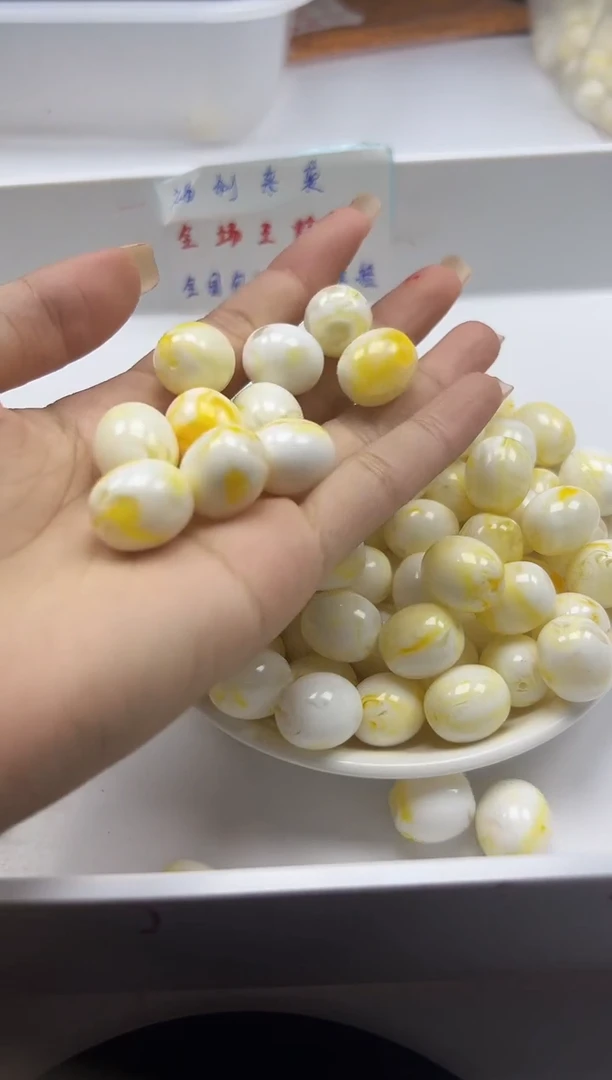 未镶嵌颈饰蜜蜡w2393骨瓷白桶珠16*14mm*6颗