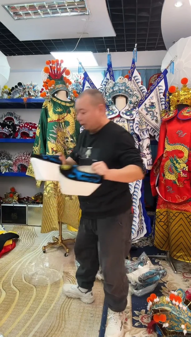 张*秋戏曲夫子履4寸39一双