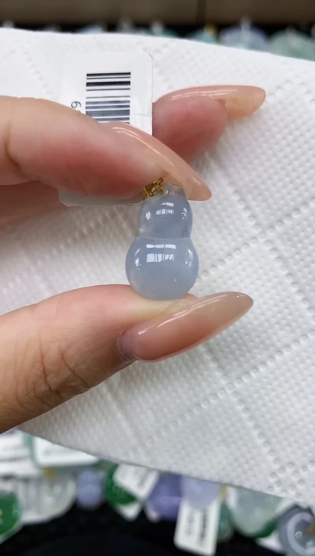 颈饰18K金镶嵌翡翠11111111111