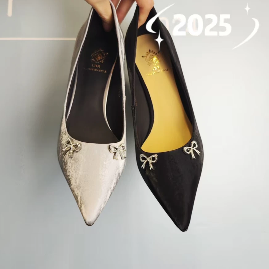 0409-25  女士低跟时尚气质百搭单鞋   LBR 51039