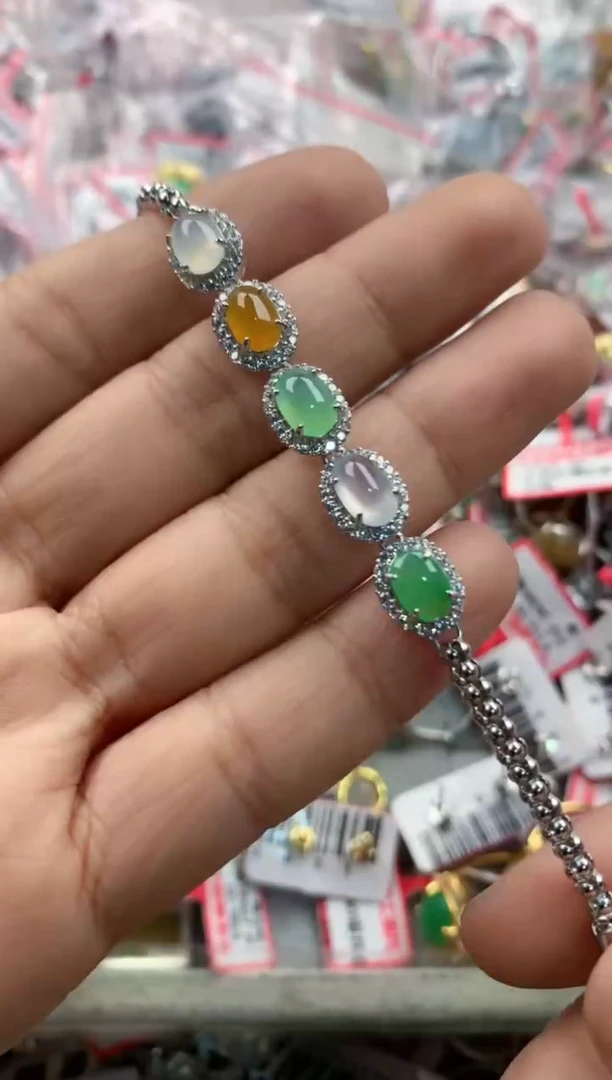 银S925镶嵌戒指翡翠999              2