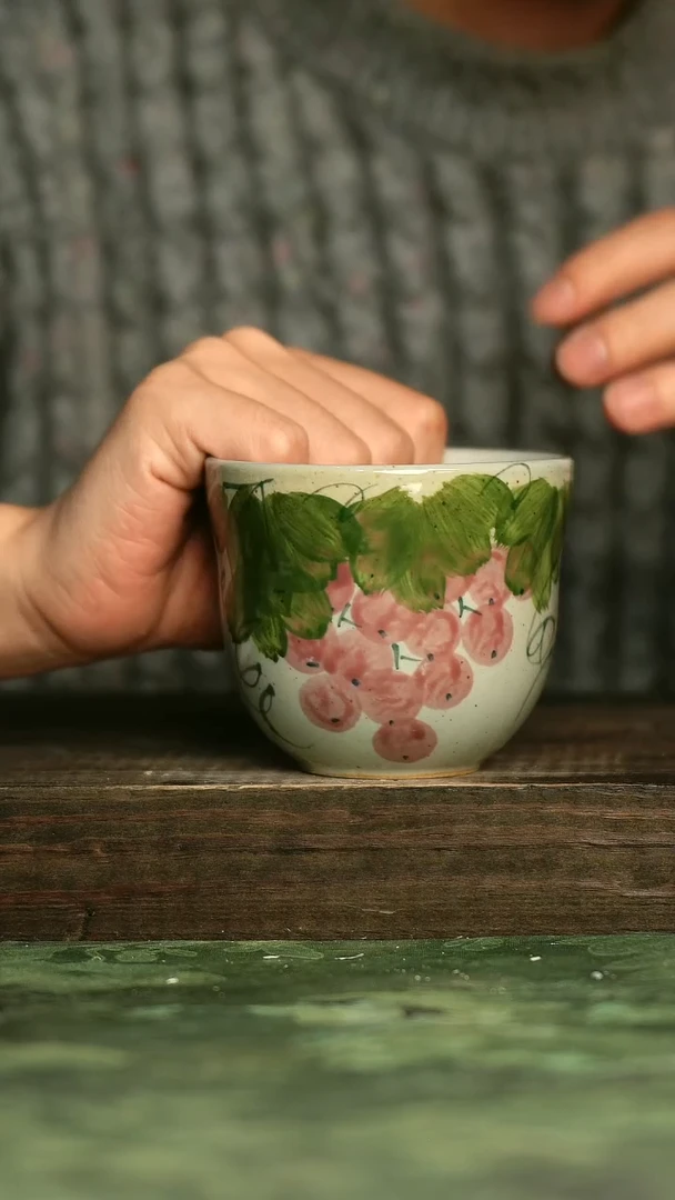 青诗集手工手绘瓷器