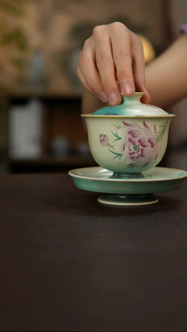 景德镇陶瓷杯碗柴烧多人