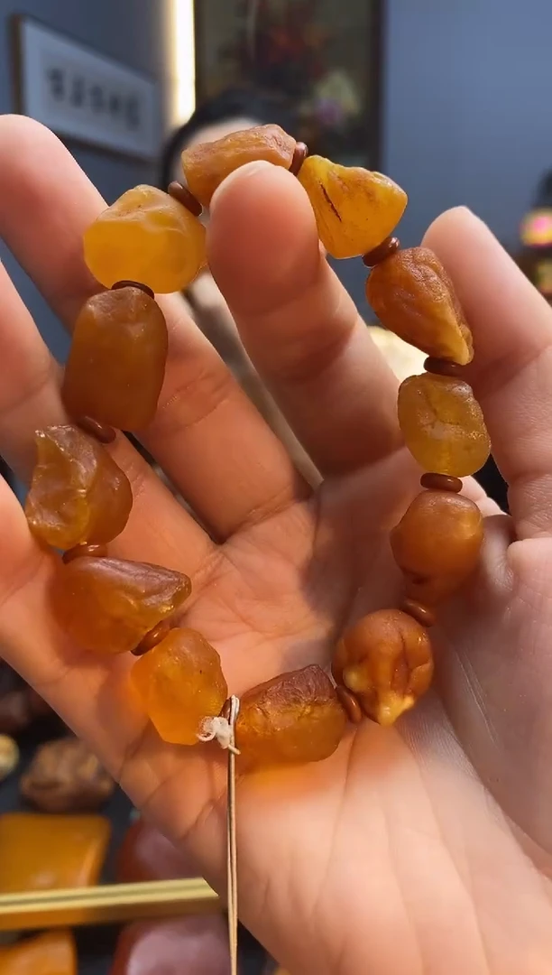 手链琥珀未镶嵌手串