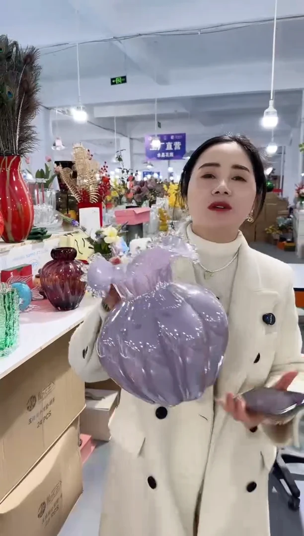 【闪购商品】玻璃安琪花瓶微瑕-JOOM