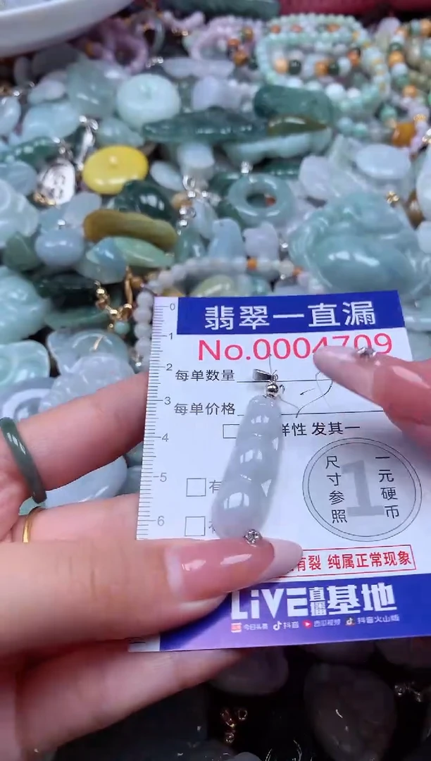 翡翠未镶嵌吊坠(不含链)4709