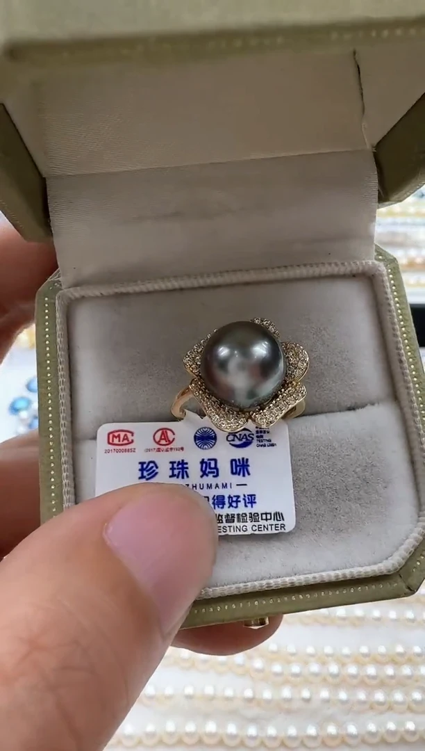 【闪购商品】海水珍珠戒指银S925镶嵌清货