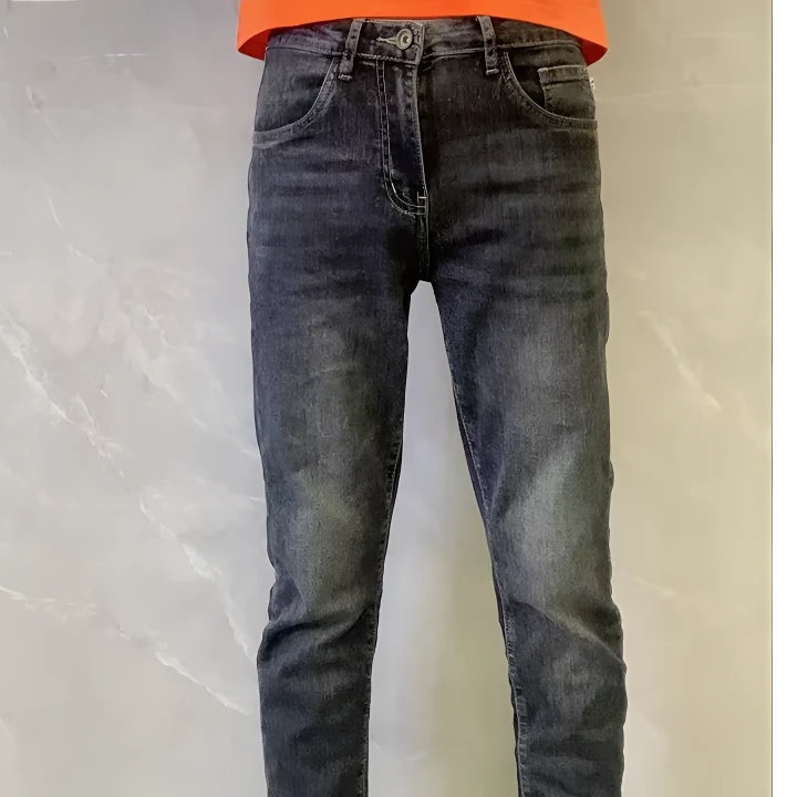 牛仔裤男款夏季裤子薄款修身小脚牛仔裤弹力裤子男款夏季男士夏季