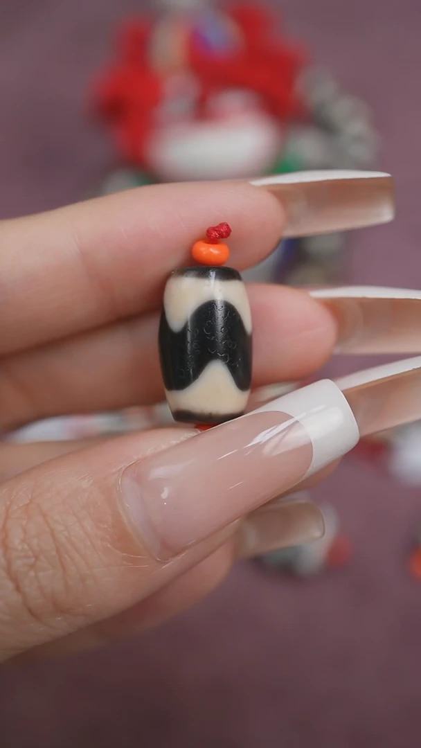 【闪购商品】玛瑙/玉髓颈饰未镶嵌蚀花玛瑙珠定制编绳