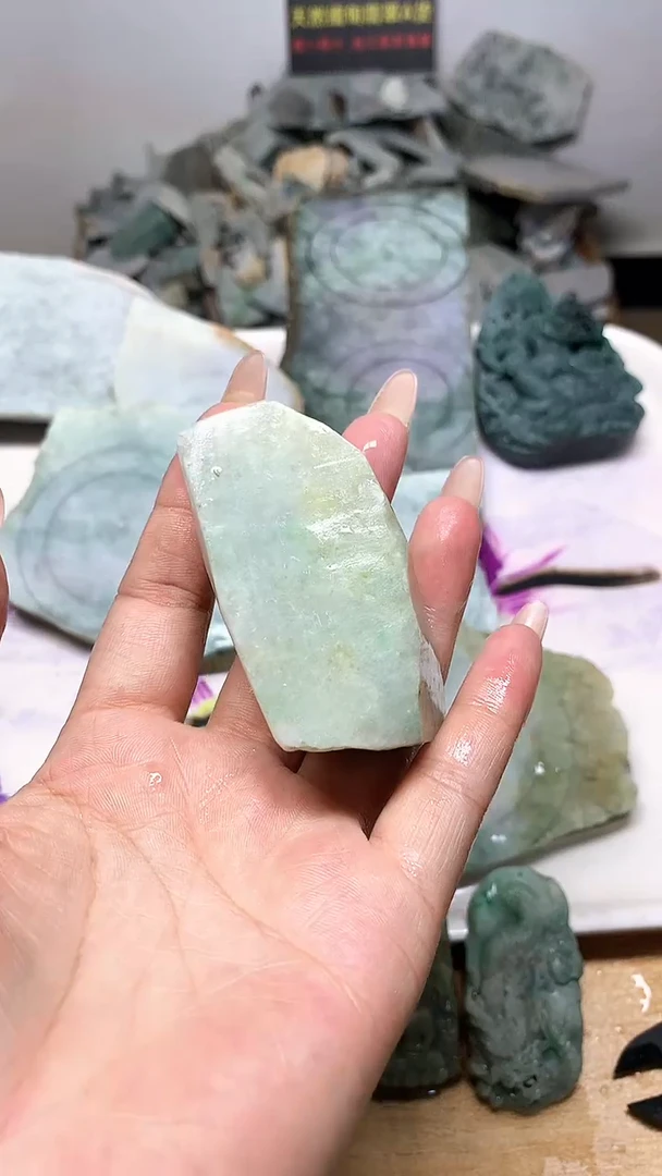 裸石翡翠天然缅甸翡翠A货27
