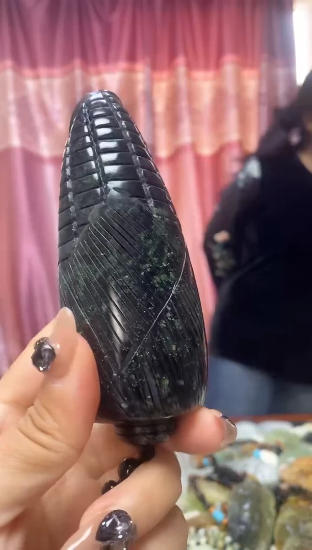 未镶嵌蛇纹石玉手把