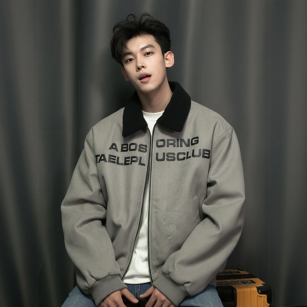 美式复古羊羔绒翻领棉服男女国潮牌秋冬季底特律工装棉衣外套