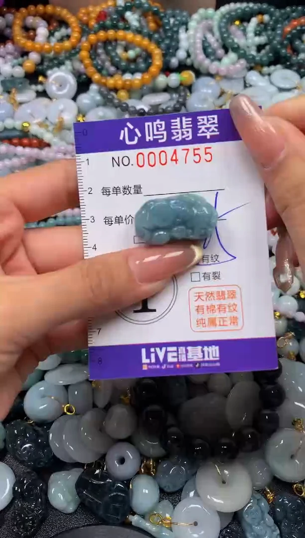翡翠未镶嵌颈饰闪购004755