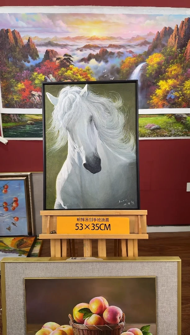 油画【45号】约53*35cm丨朝鲜原创纯手绘孤品油画丨顺丰包邮