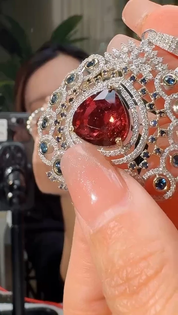 吊坠(不含链)未镶嵌碧玺天然碧玺吊坠