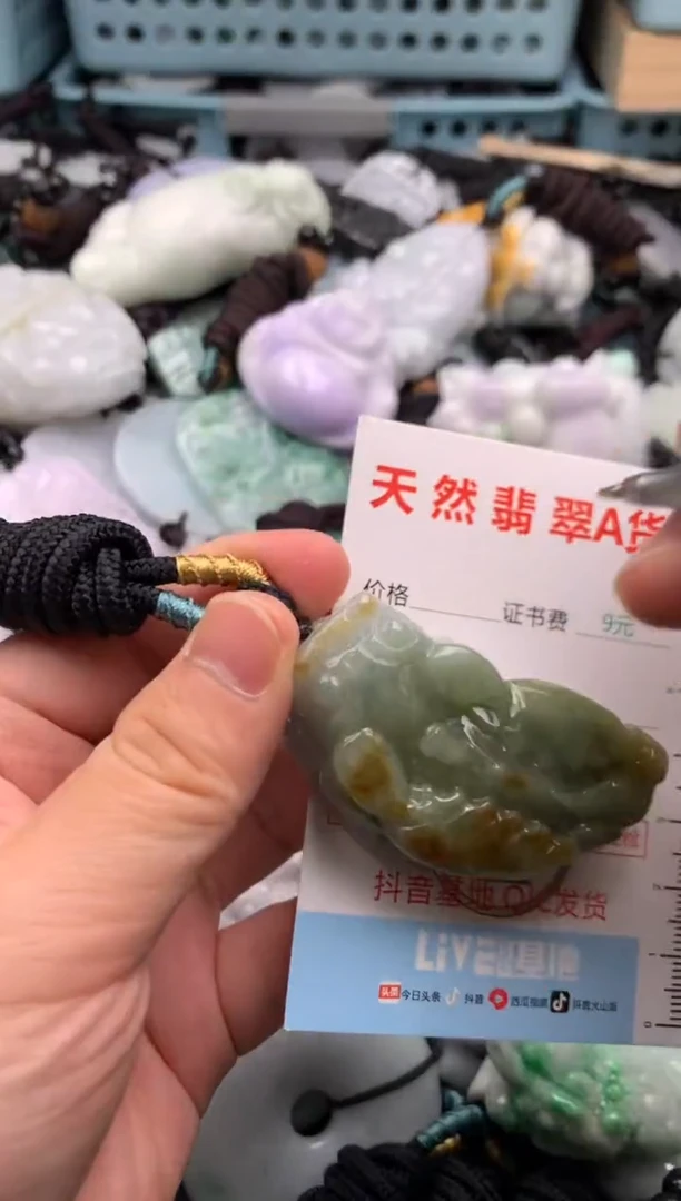 翡翠未镶嵌吊坠(不含链)1