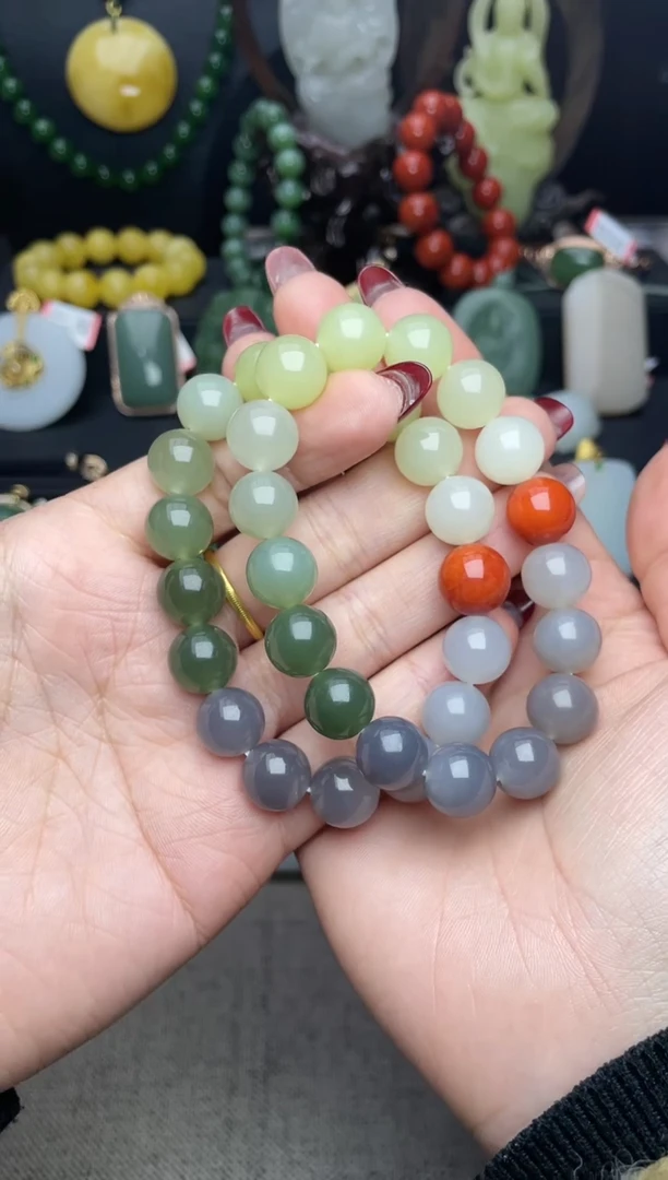 【闪购商品】和田玉手串未镶嵌gc27多样性发其一