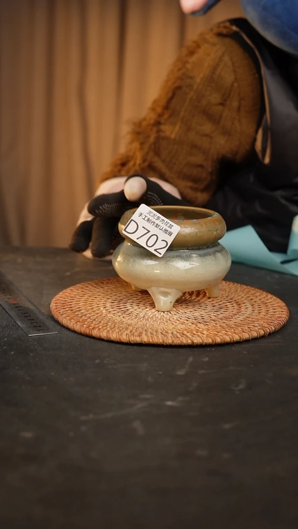 【闪购商品】瓷片702泥泥手工花盆