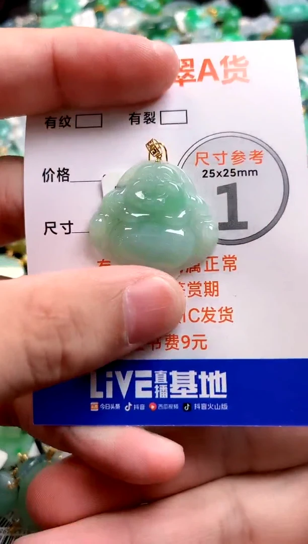 颈饰18K金镶嵌翡翠25100845