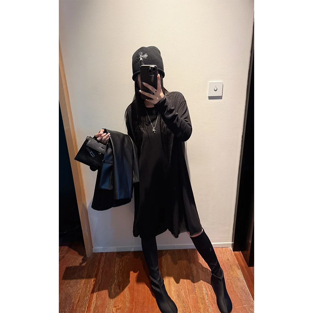 LA CALLA无限回购圆领法式手工T裙YY-M-5183