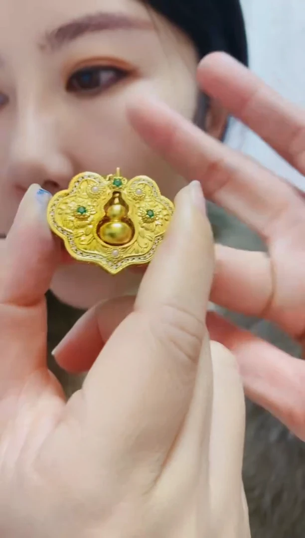 合金无010如意葫芦吊坠