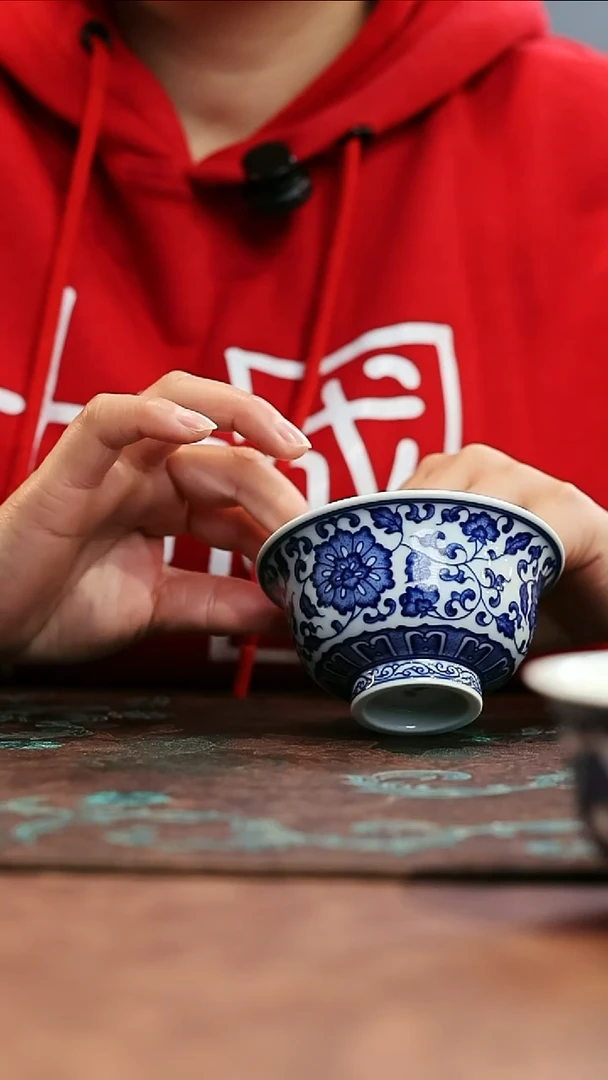 镹曰陶柴窑手工手绘青花