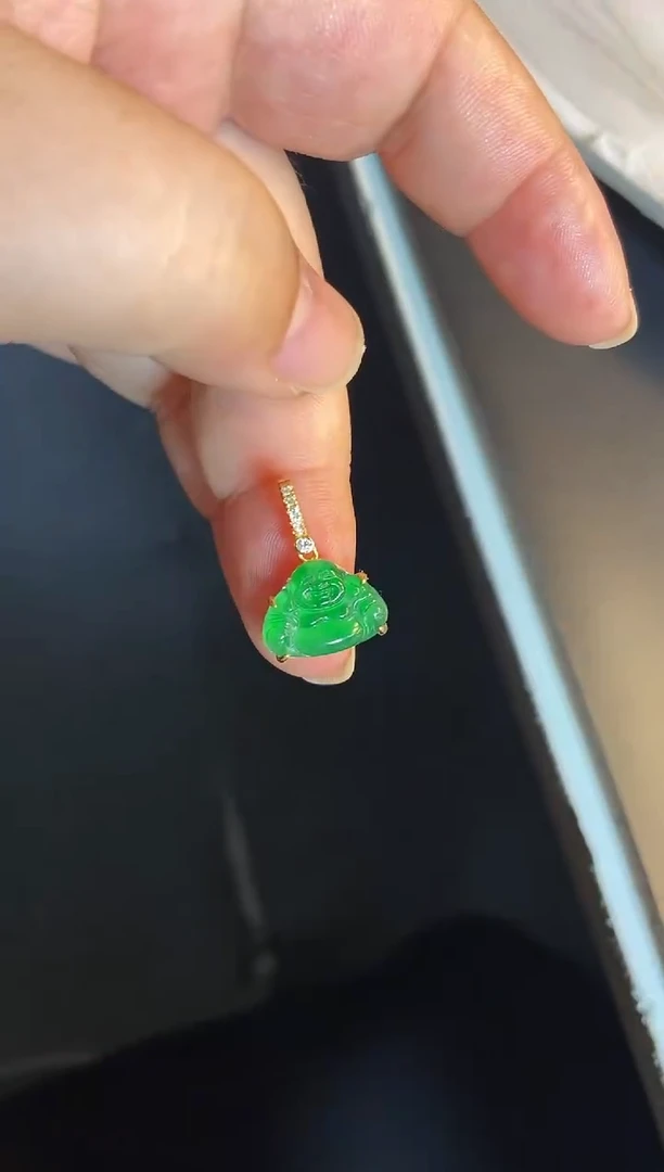 吊坠(不含链)银S925镶嵌翡翠1