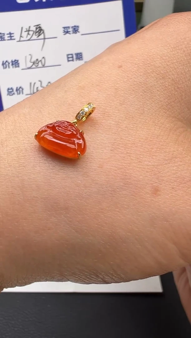 颈饰18K金镶嵌翡翠翡翠颈饰