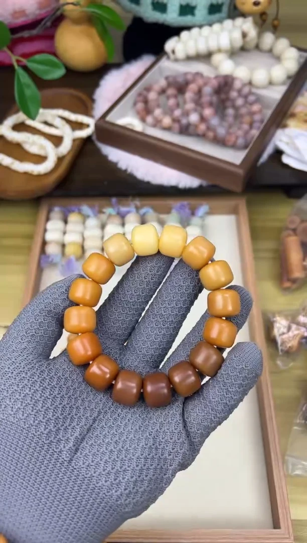 手串菩提根/象牙果742干磨瑕疵墩墩不退不换