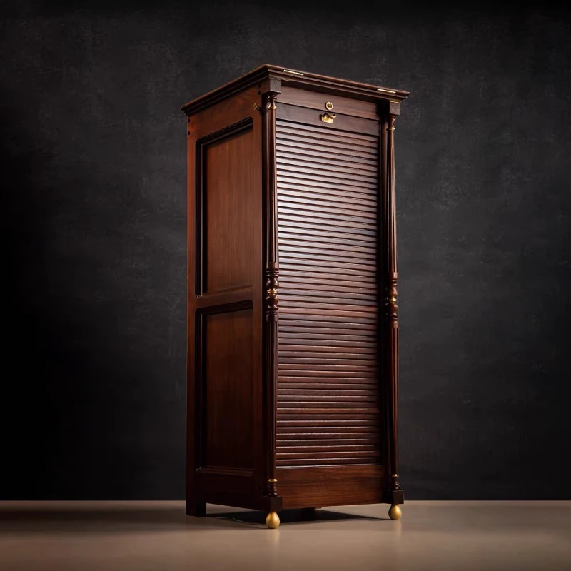 北美黑胡桃旋转牙科柜茶具柜伊斯特莱克牙科收纳柜 约46-46-117cm