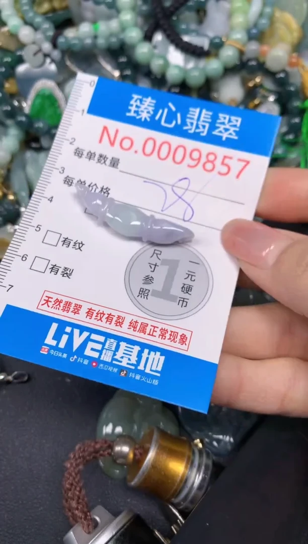 【闪购商品】翡翠颈饰未镶嵌含绳0009857