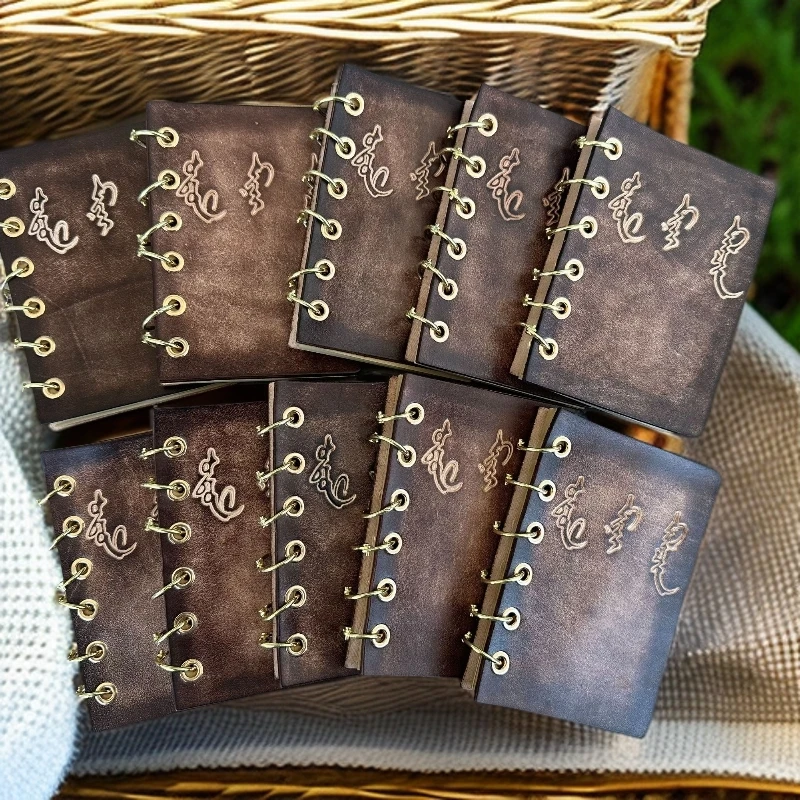 BULHM手工皮具，真皮A7活页本记事本手账本头层牛皮商务随身笔记