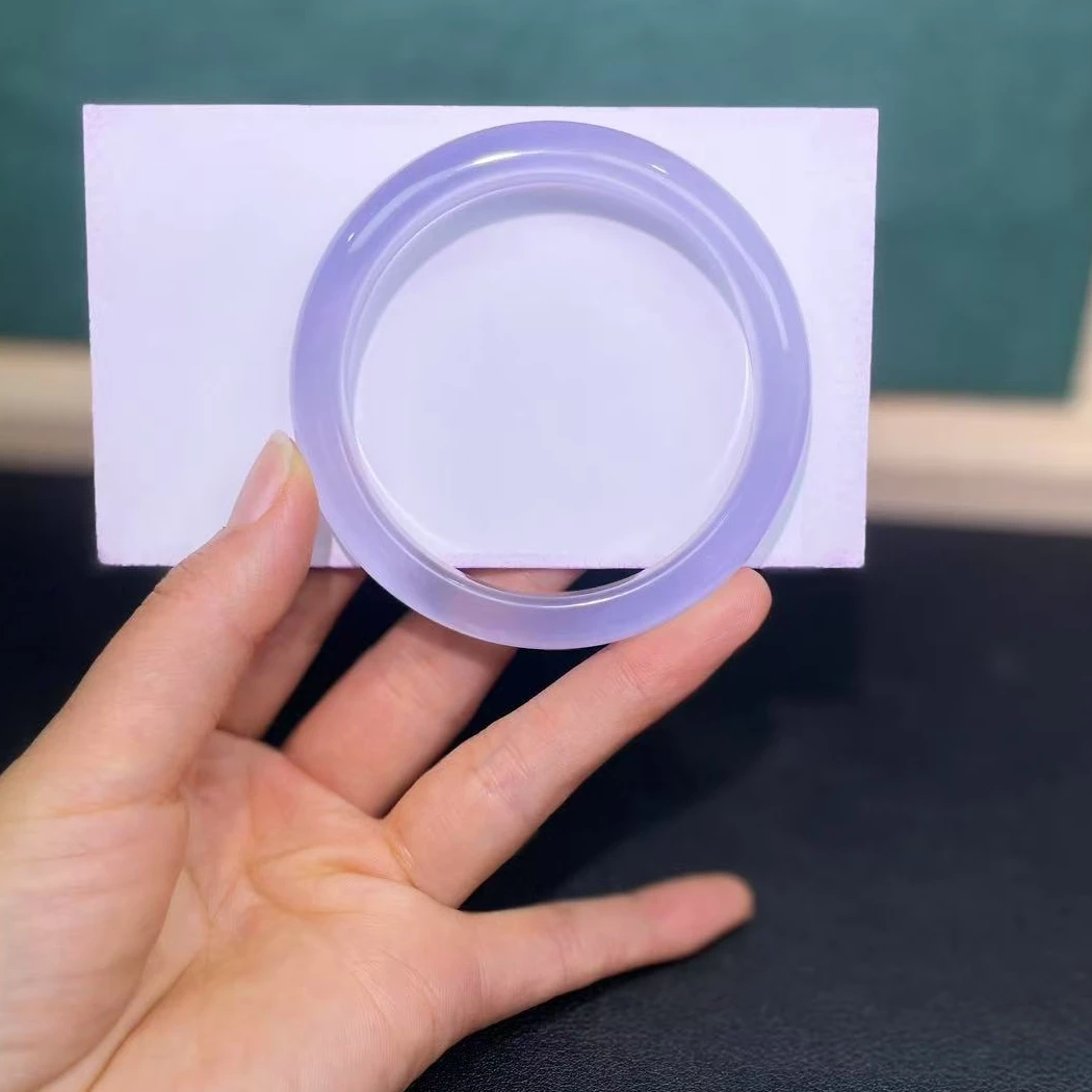 非金属珐琅手镯 54圈口   冰冰紫  紫罗兰手镯