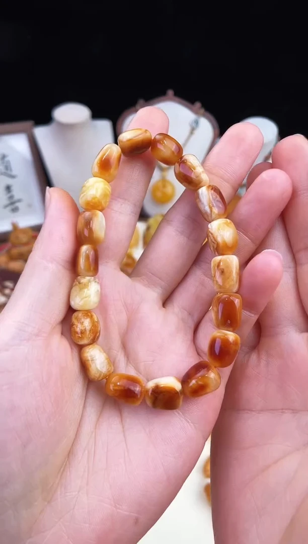 琥珀未镶嵌珠宝奇石柒月