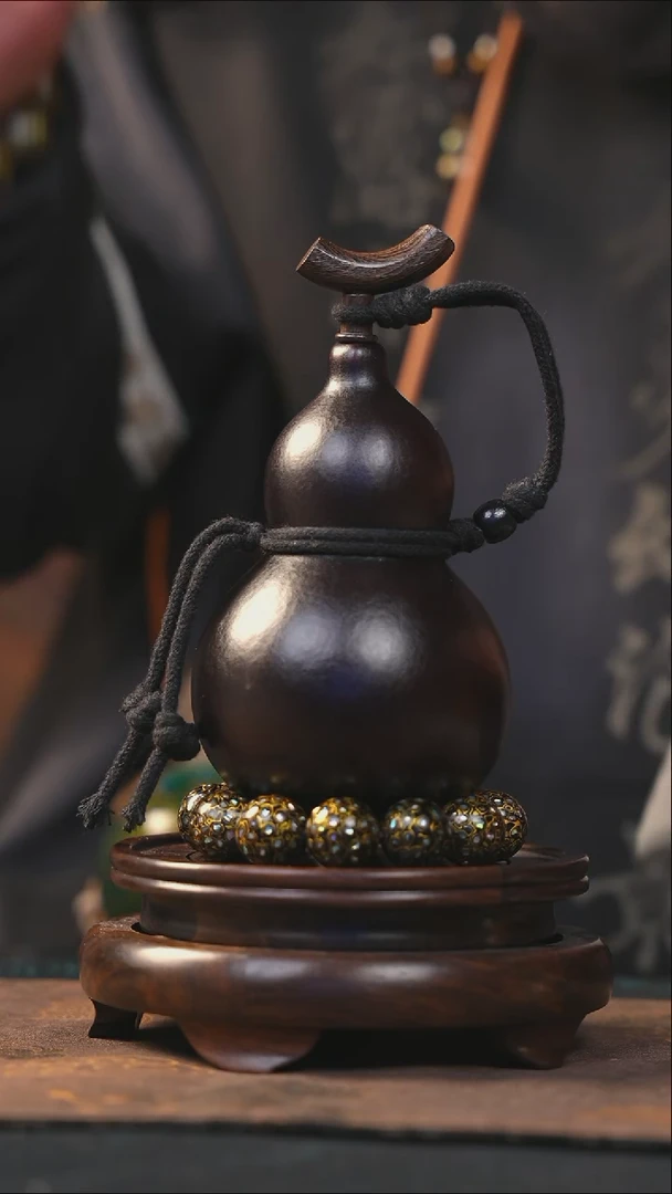 【闪购商品】YO117大漆酒葫芦不包手串及旋转底座