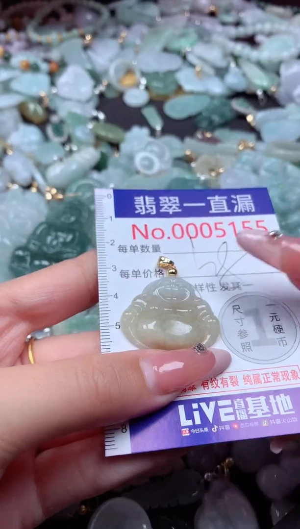 翡翠未镶嵌吊坠(不含链)5155