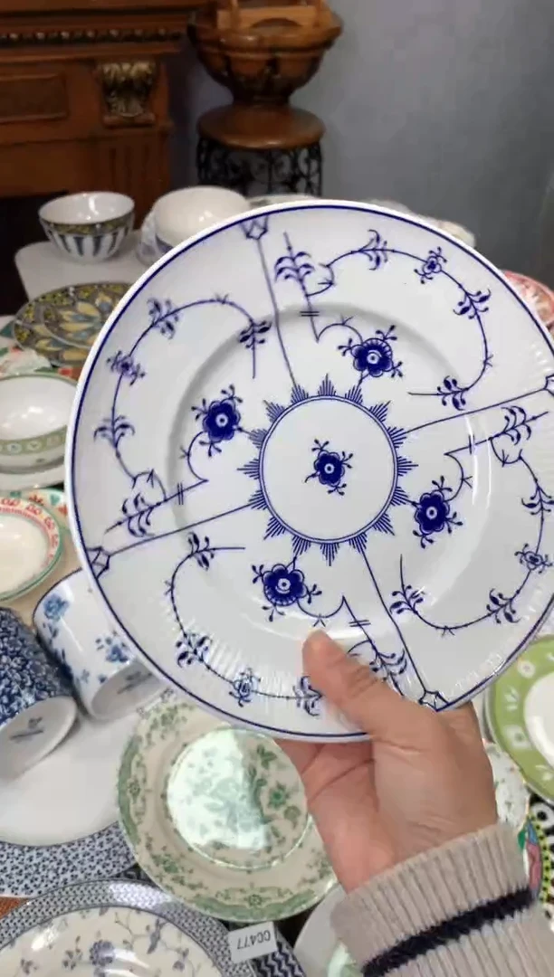 【闪购商品】瓷片陶瓷原单CC062餐具1个8寸