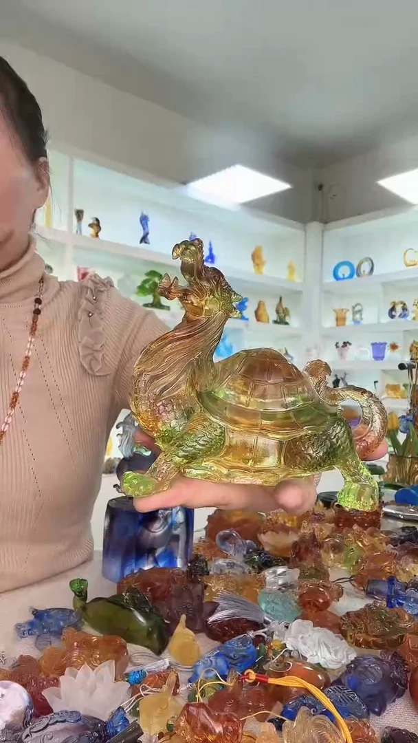 手工艺品琉璃龙龟